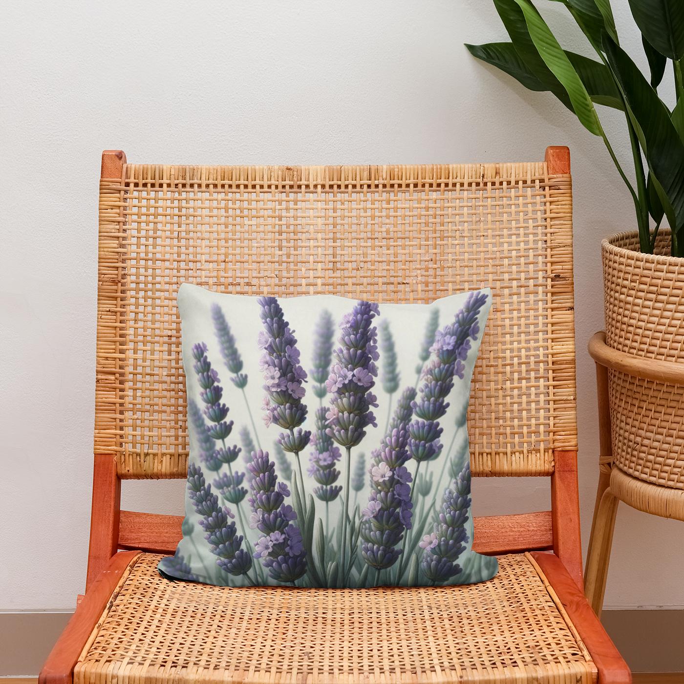 Lavender Serenity Cotton Cushion