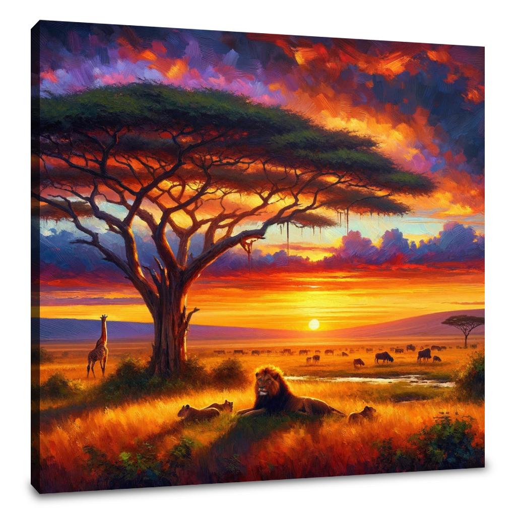 Serengeti Sundown Canvas