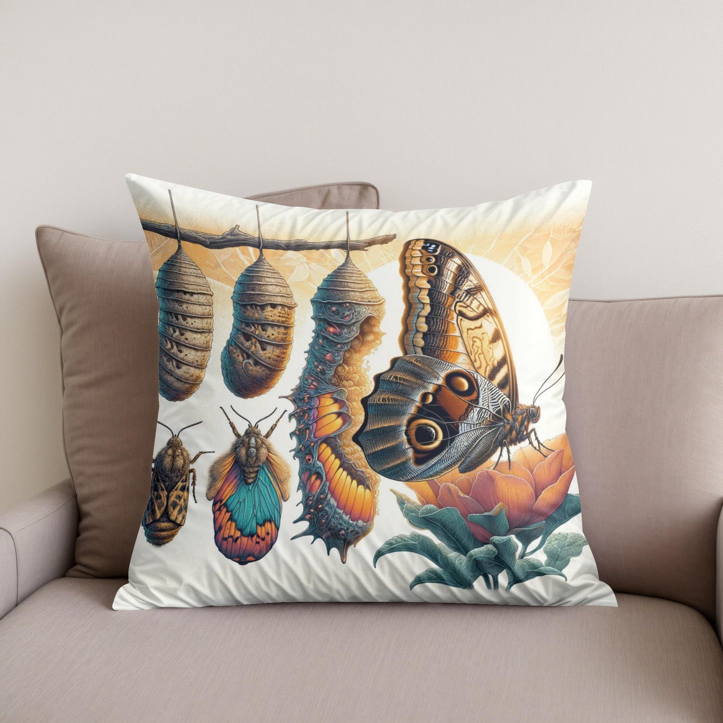 Metamorphosis Wings Cotton Cushion