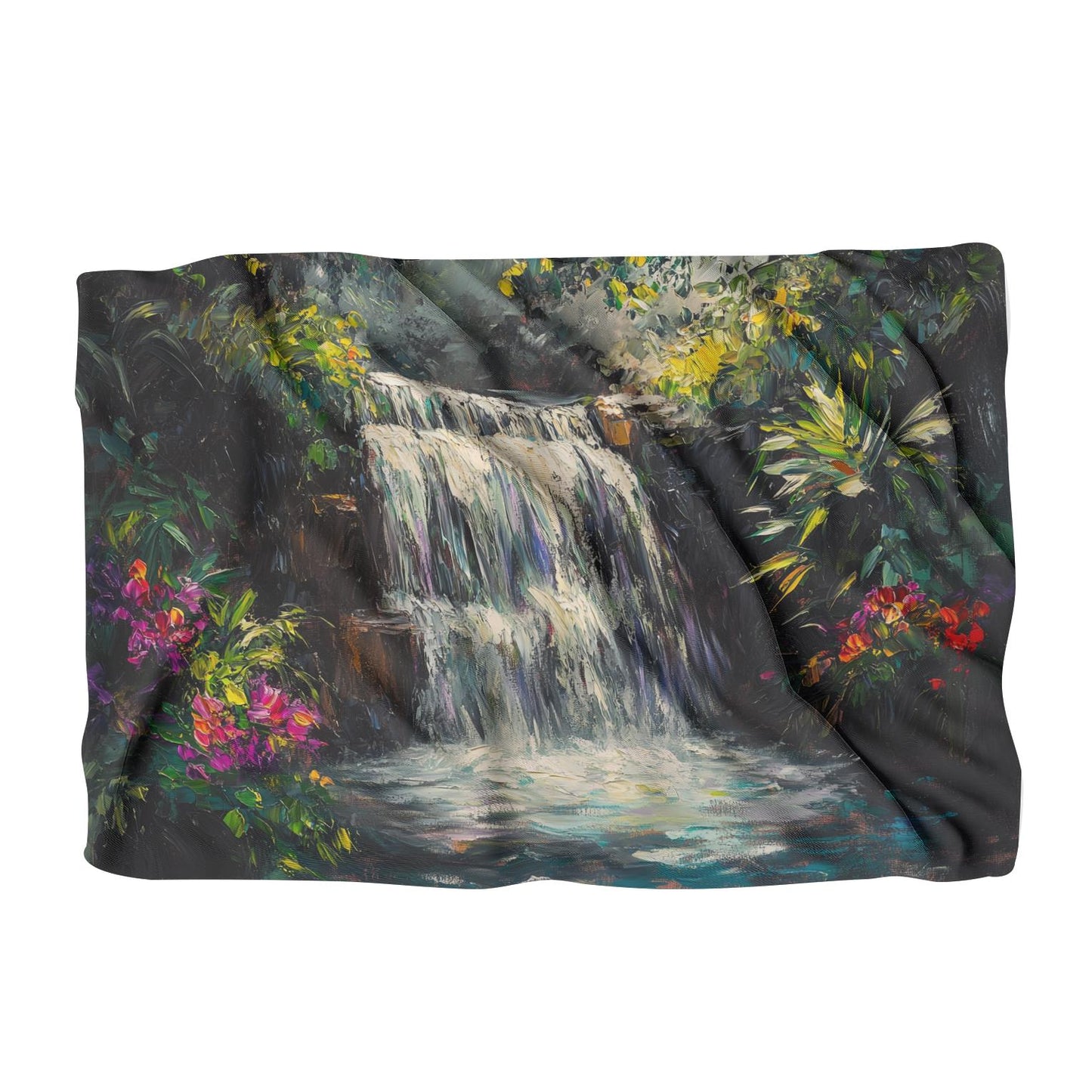Waterfall Tranquillity Nostalgia Blanket