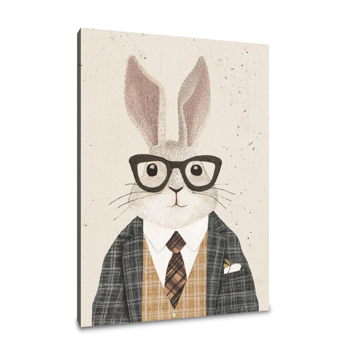 Dapper Rabbit Canvas