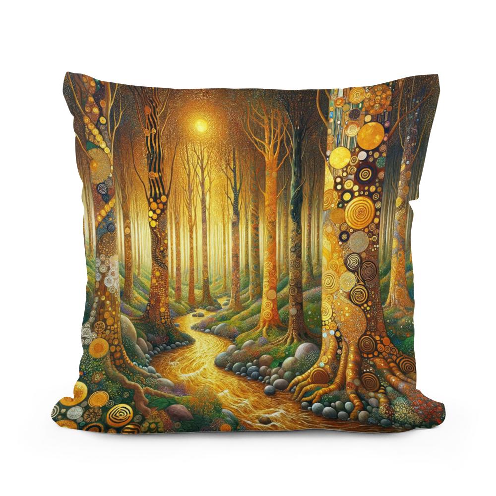 Enchanted Magical Forest Cotton Cushion