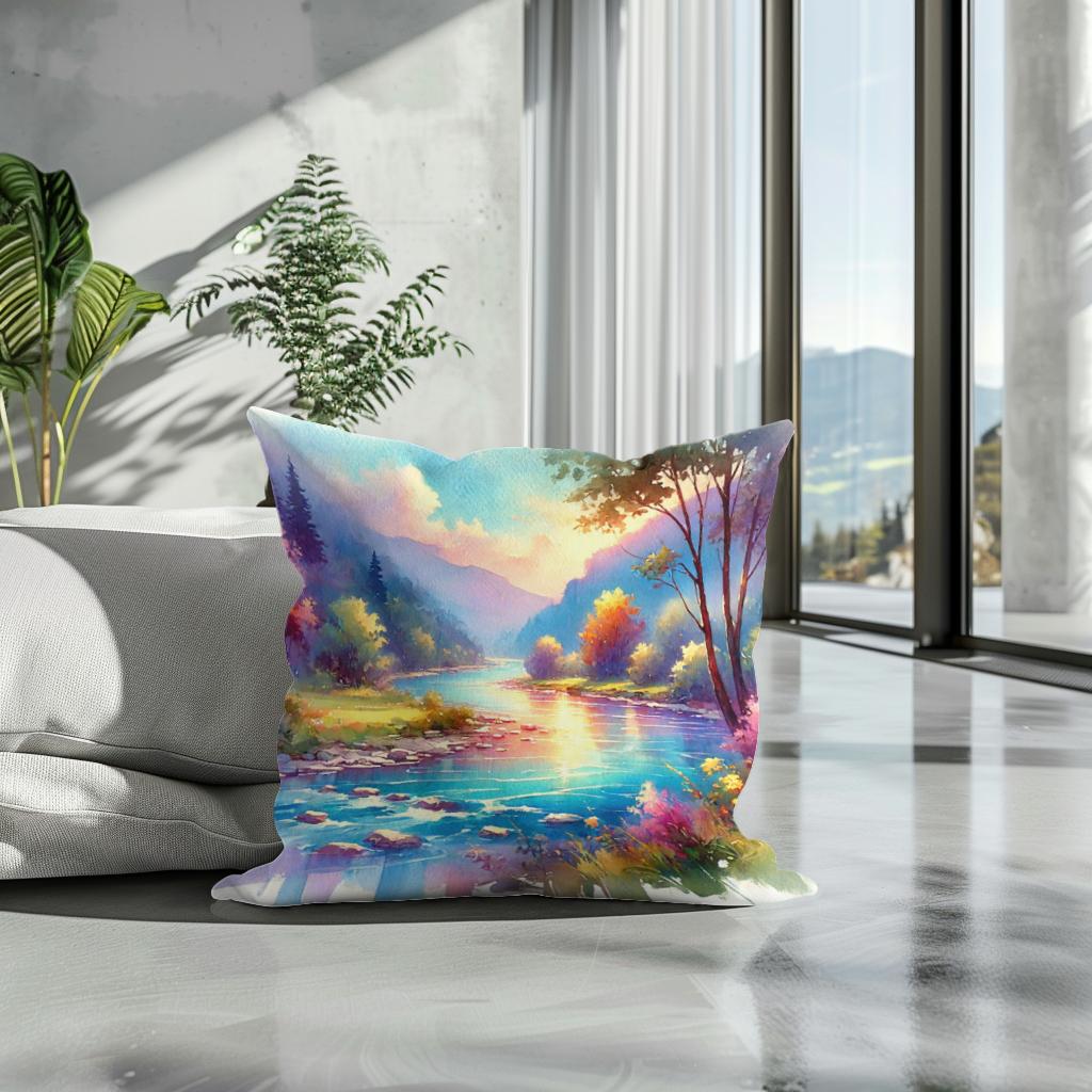 Magical River Cotton Cushion