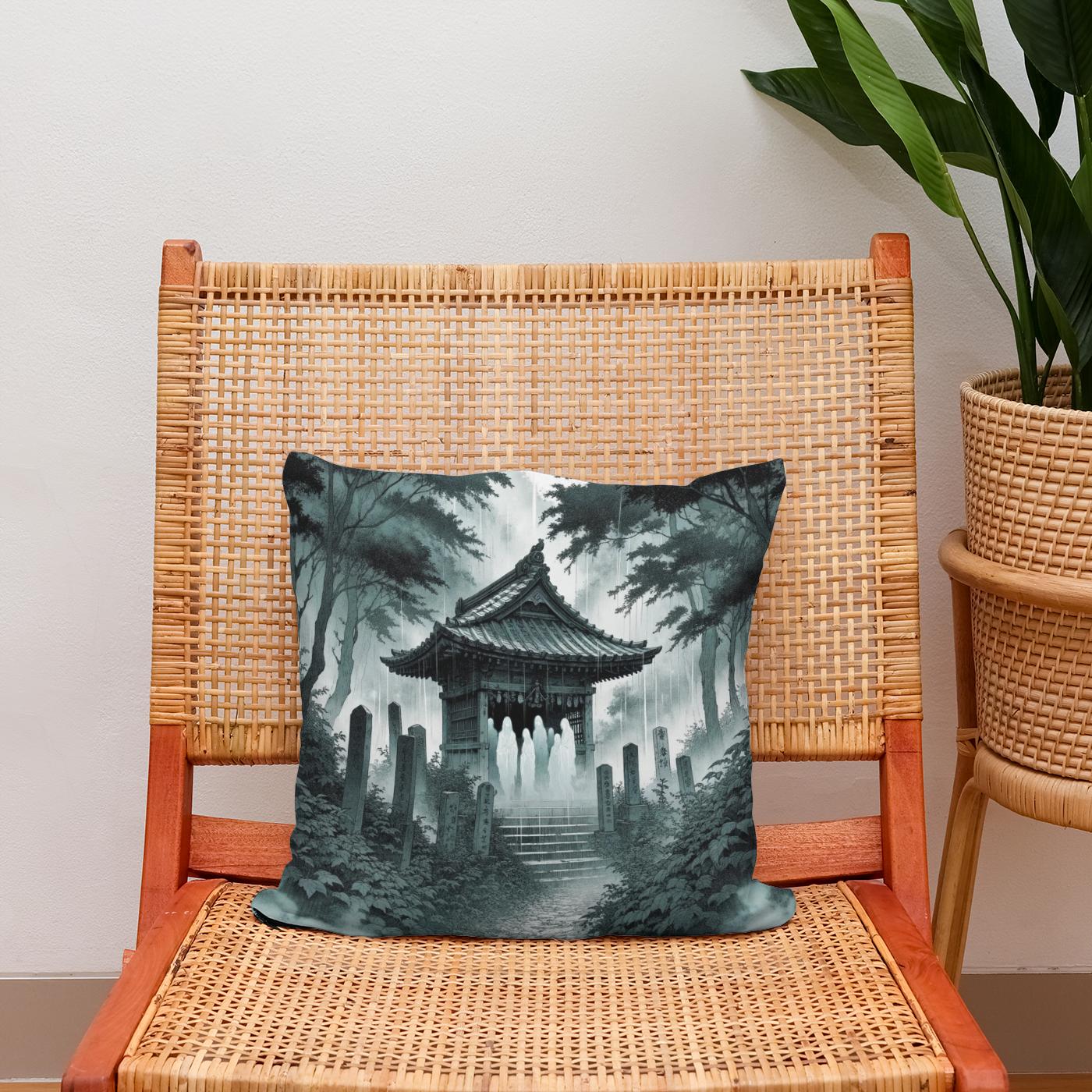 Veiled Shrine Cotton Cushion