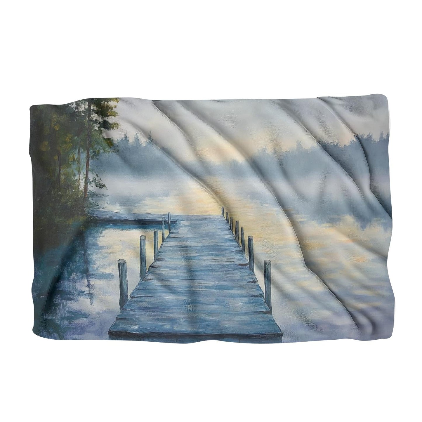 Misty Morning Reflections Blanket