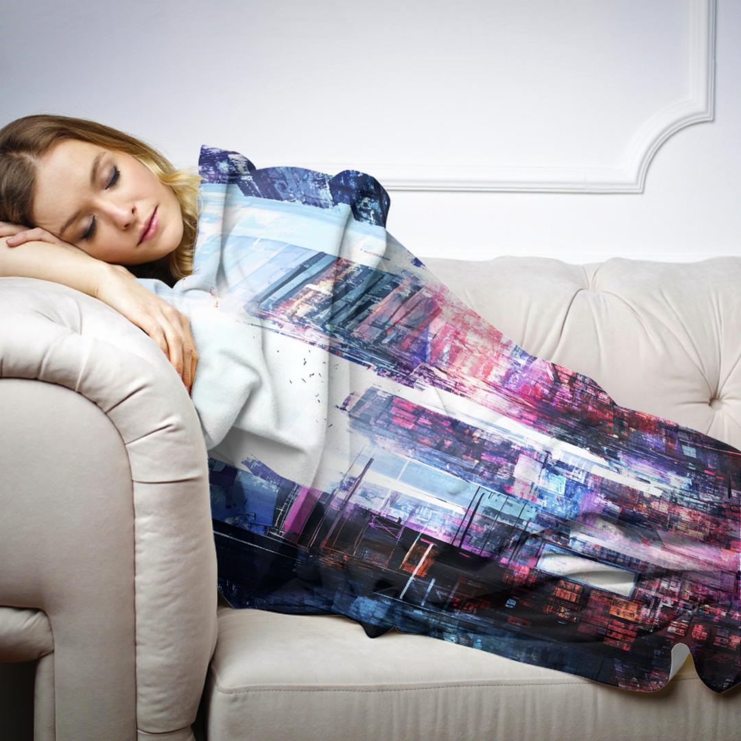 Nostalgic Urban Pulse Blanket