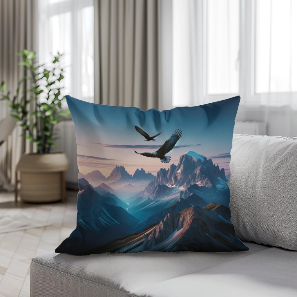 Twilight Summit Cotton Cushion