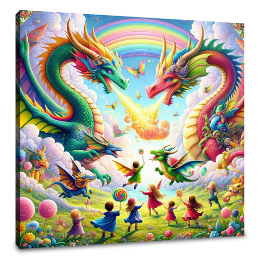 Dragon Playground Dreams Canvas