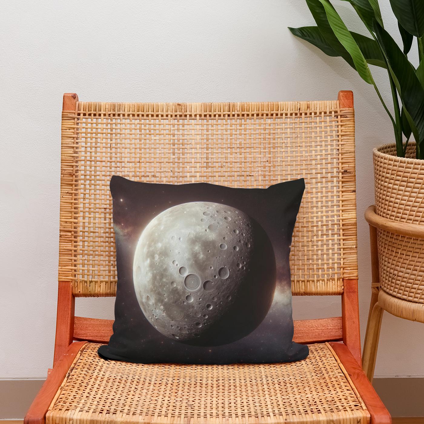Ganymede's Magnetic Mystery Cotton Cushion