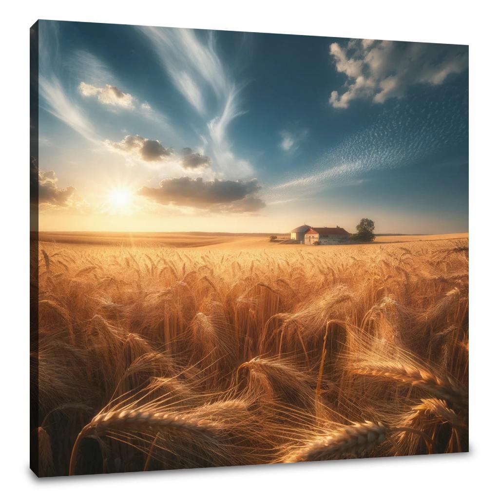 Golden Wheat Fields Canvas