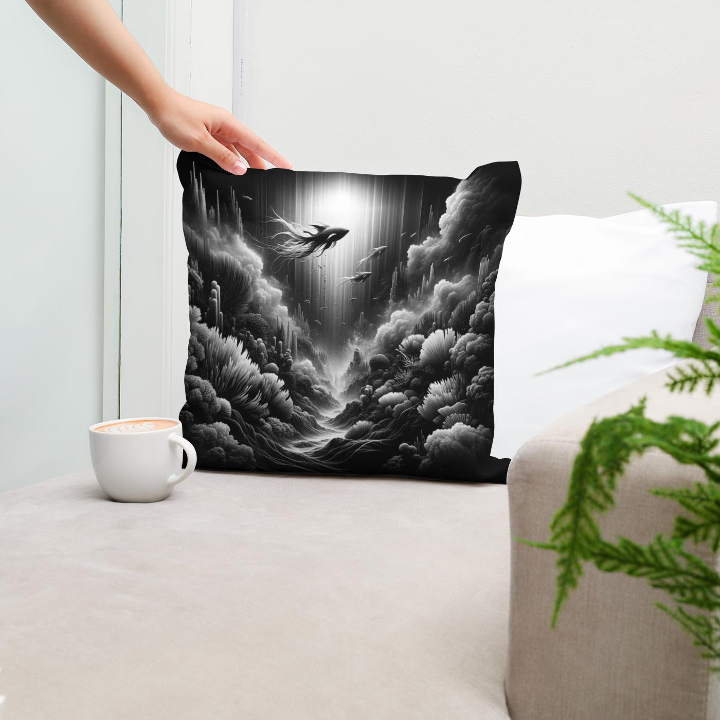 Mysteries of the Deep Cotton Cushion