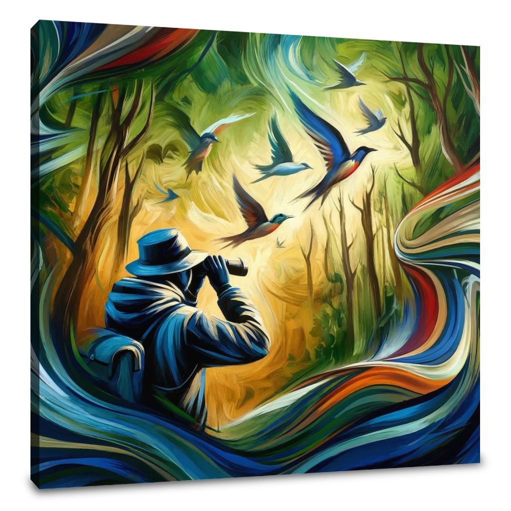 Birdwatcher's Delight Canvas