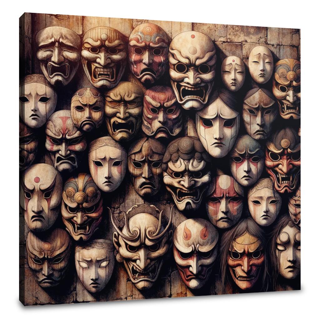Mystery of Masks Canvas