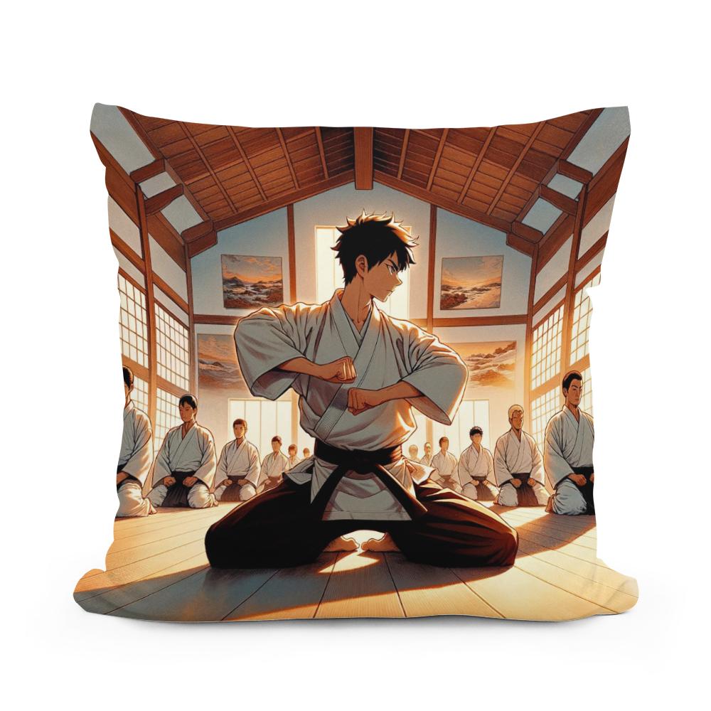 Dojo Sunset Discipline Cotton Cushion