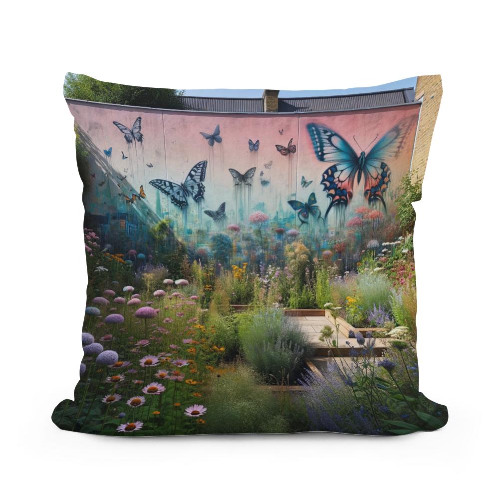 Suburban Secret Garden Cotton Cushion