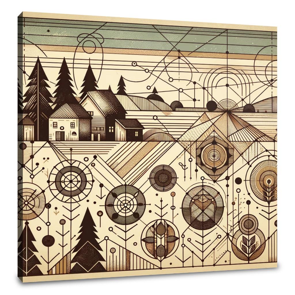 Timeless Countryside Canvas