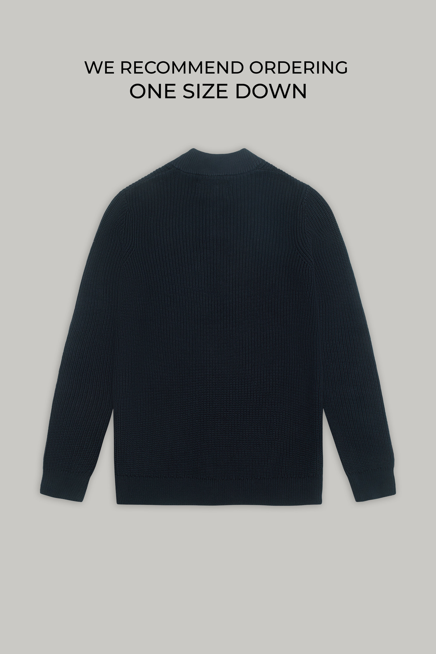 J Hailey Quarter Zip Knit -  Dark Midnight