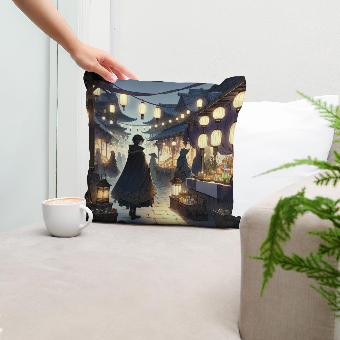 Enchanted Market Cotton Cushion