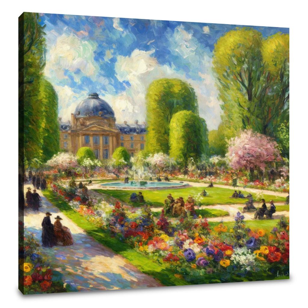 Spring in Paris Jardin des Tuileries Canvas