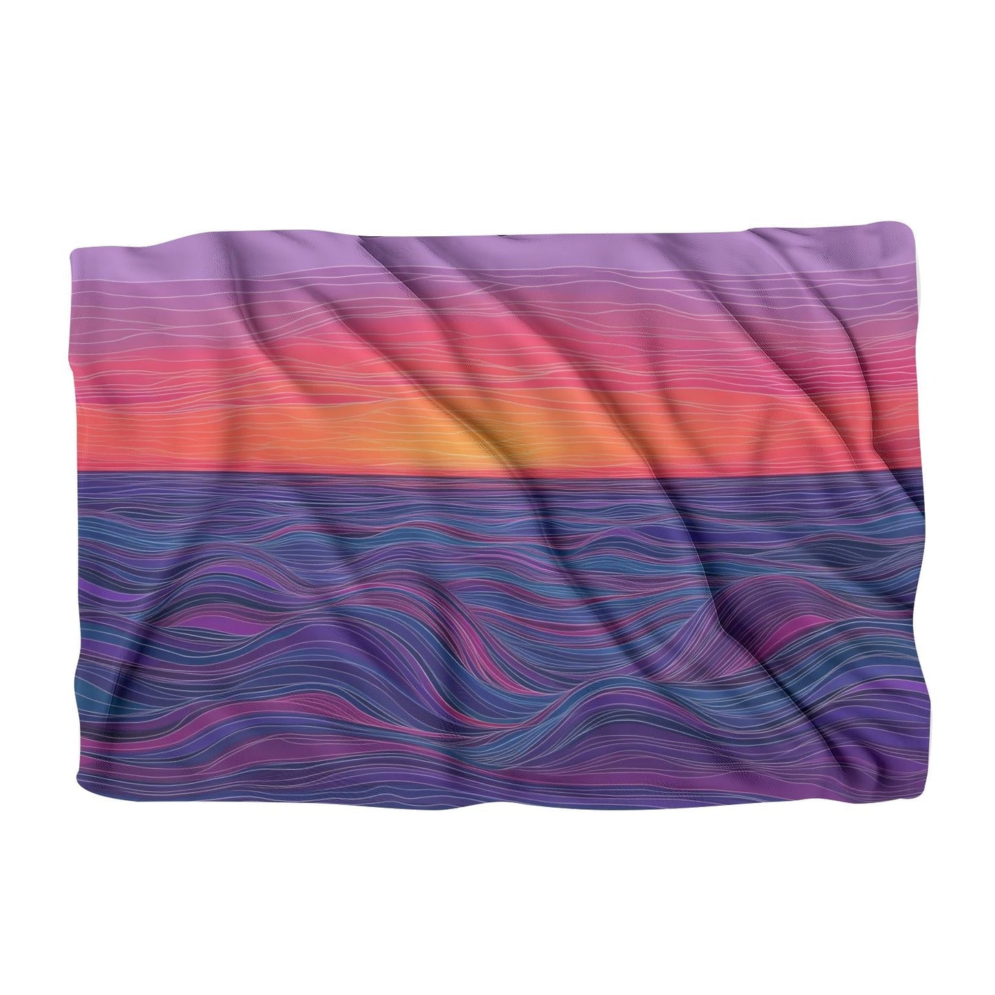 Sunset Waves Blanket