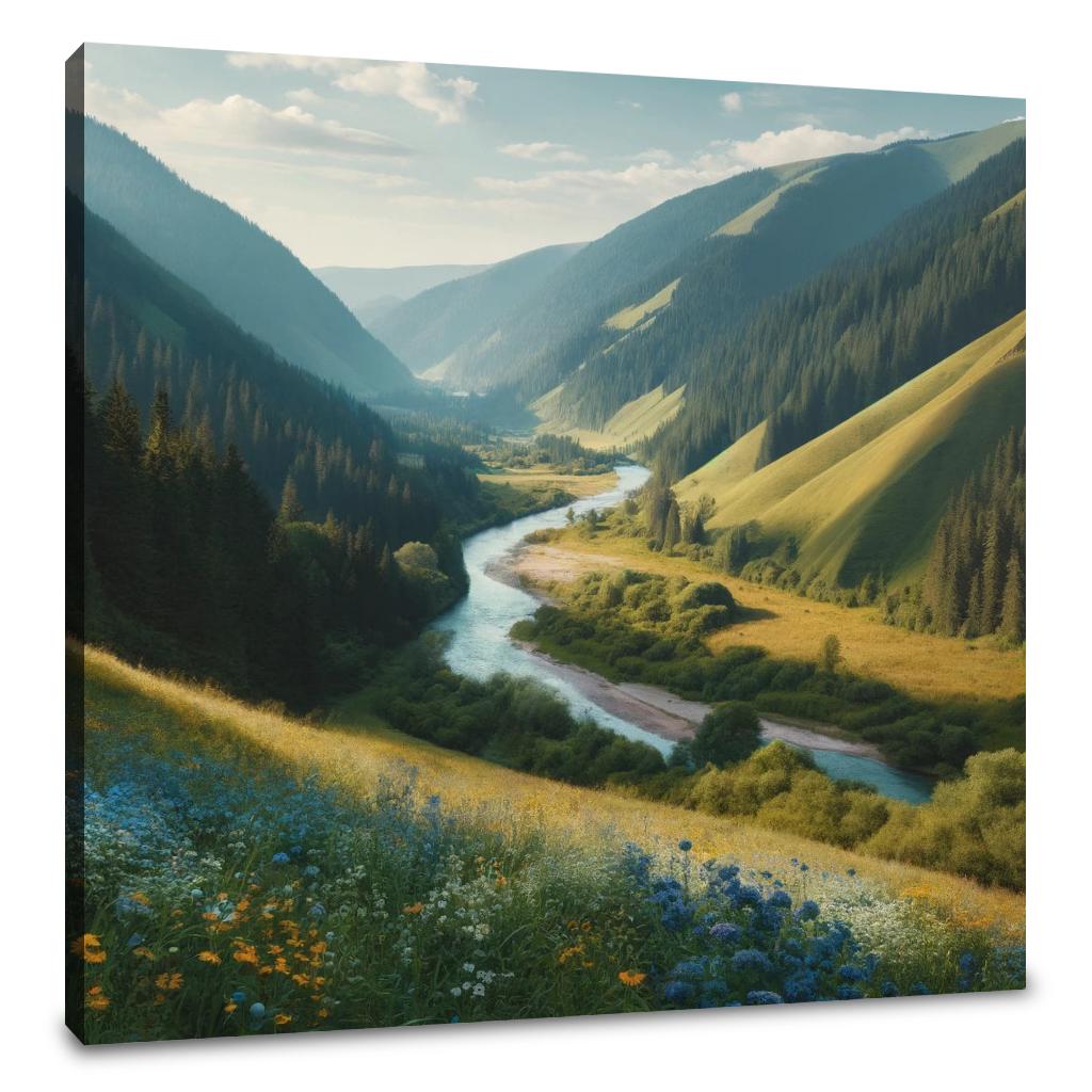 Serene Valley Canvas