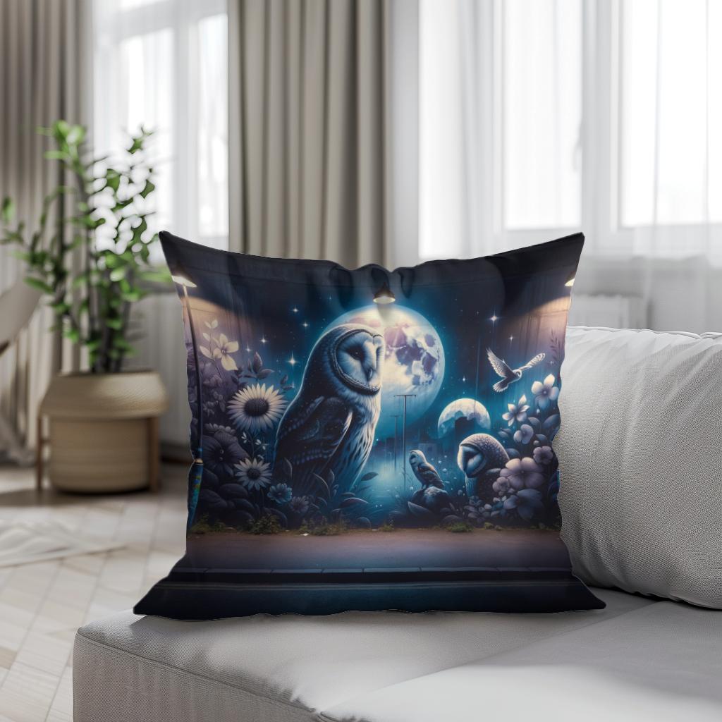 Nightfall Serenade Cotton Cushion