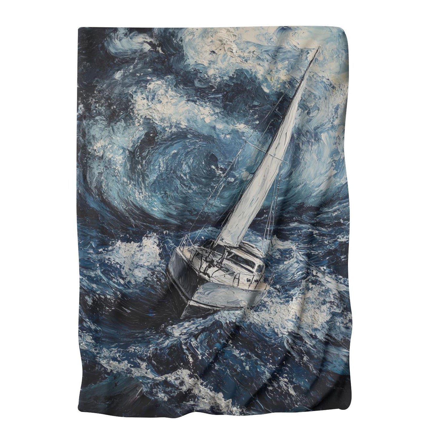Stormy Seas Yacht Blanket