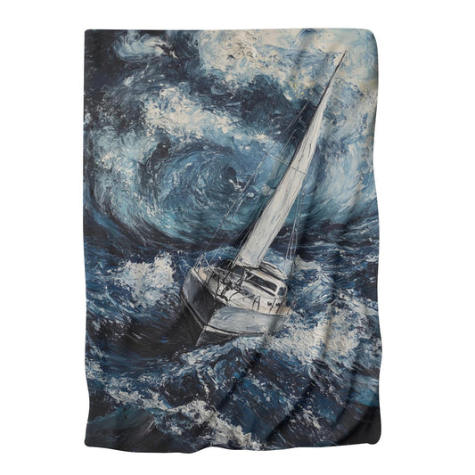 Stormy Seas Yacht Blanket