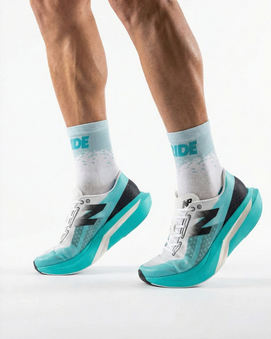 Performance Running Socks - Quarter Crew Jade Force