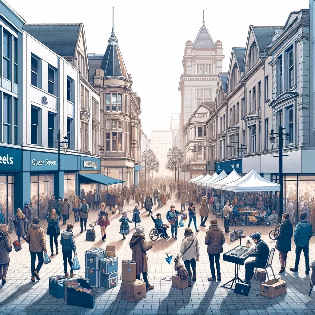 Queen Street Cardiff Canvas
