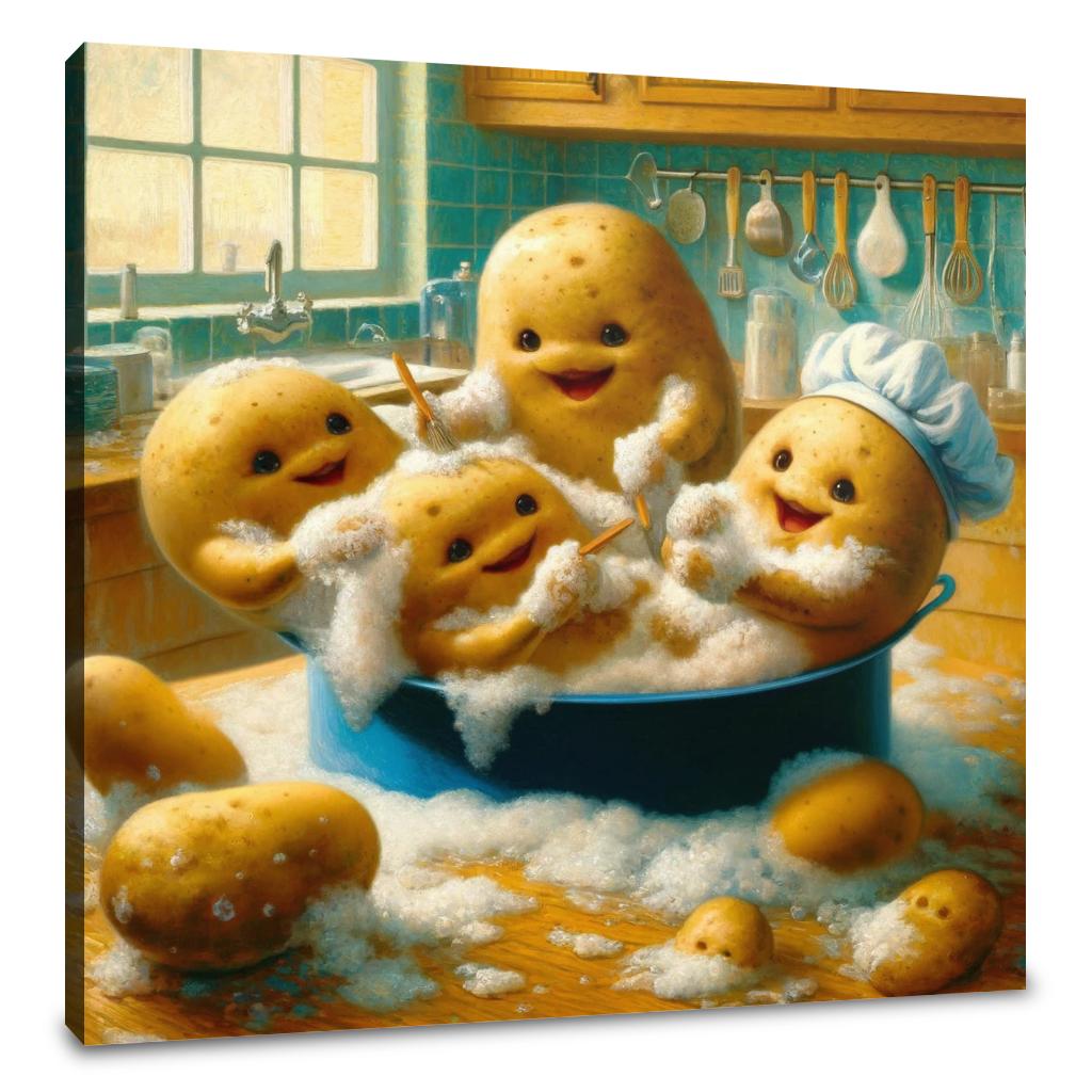 Potato Pot Party Canvas