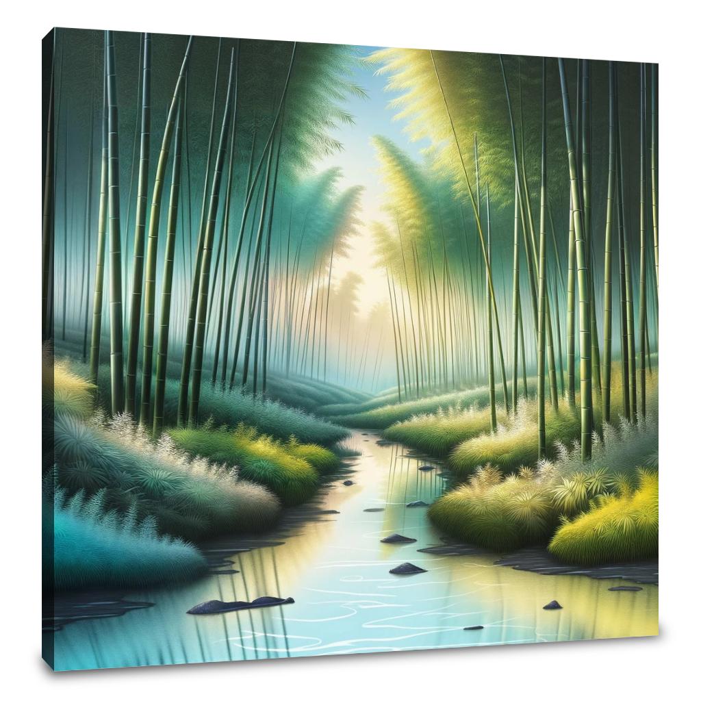 Bamboo Grove Serenity Canvas