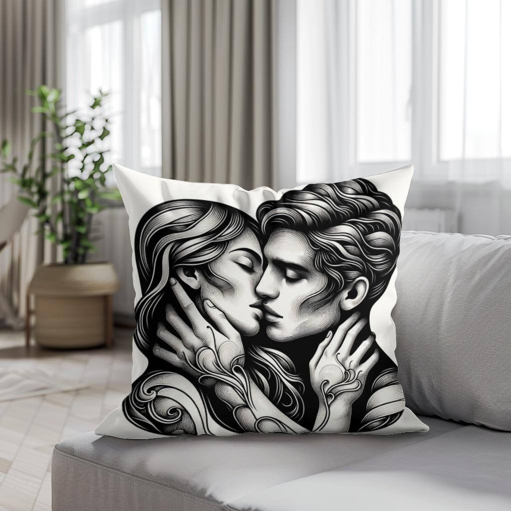 Golden Kiss Cotton Cushion