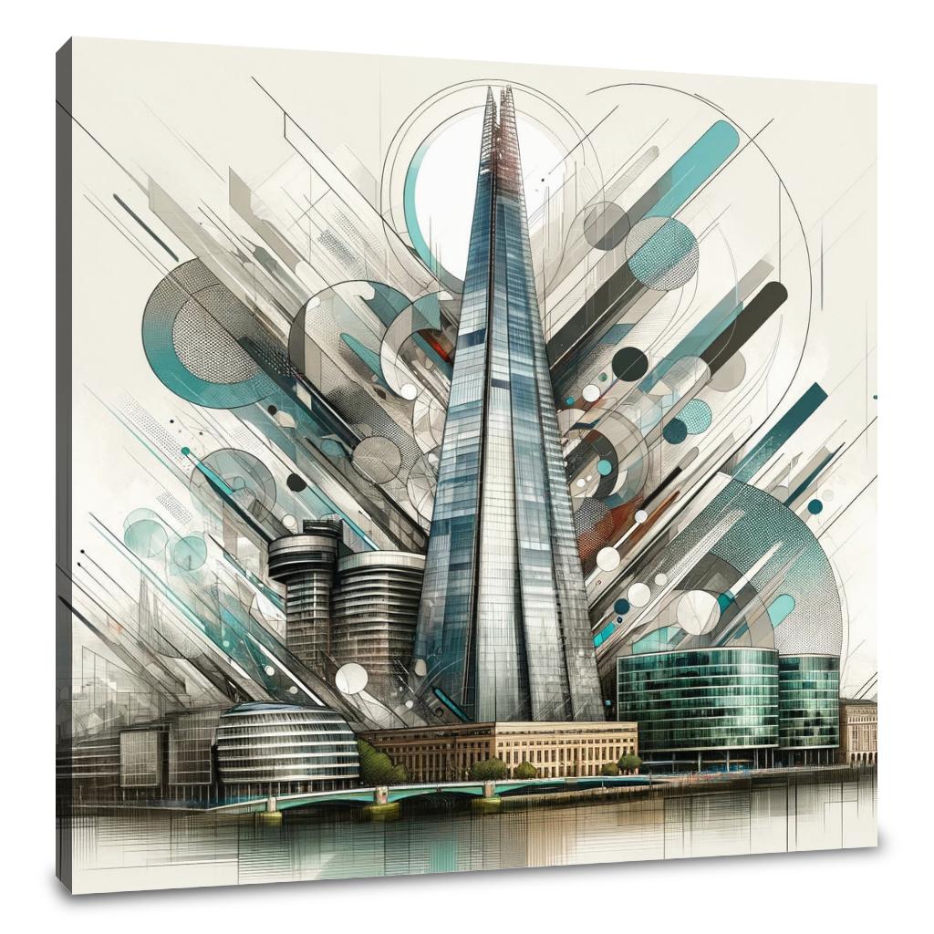 London Shard Spectrum Canvas