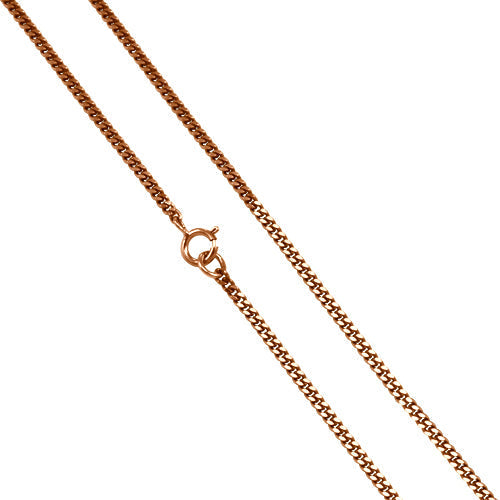 9ct Heavy Rose Gold Diamond Cut Curb Chain