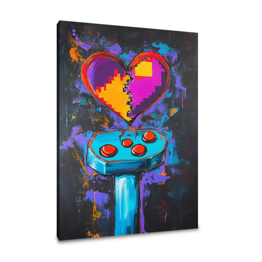 Joystick Heartbreak Canvas