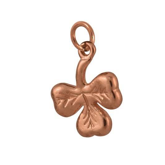 9ct Rose Gold Shamrock Charm