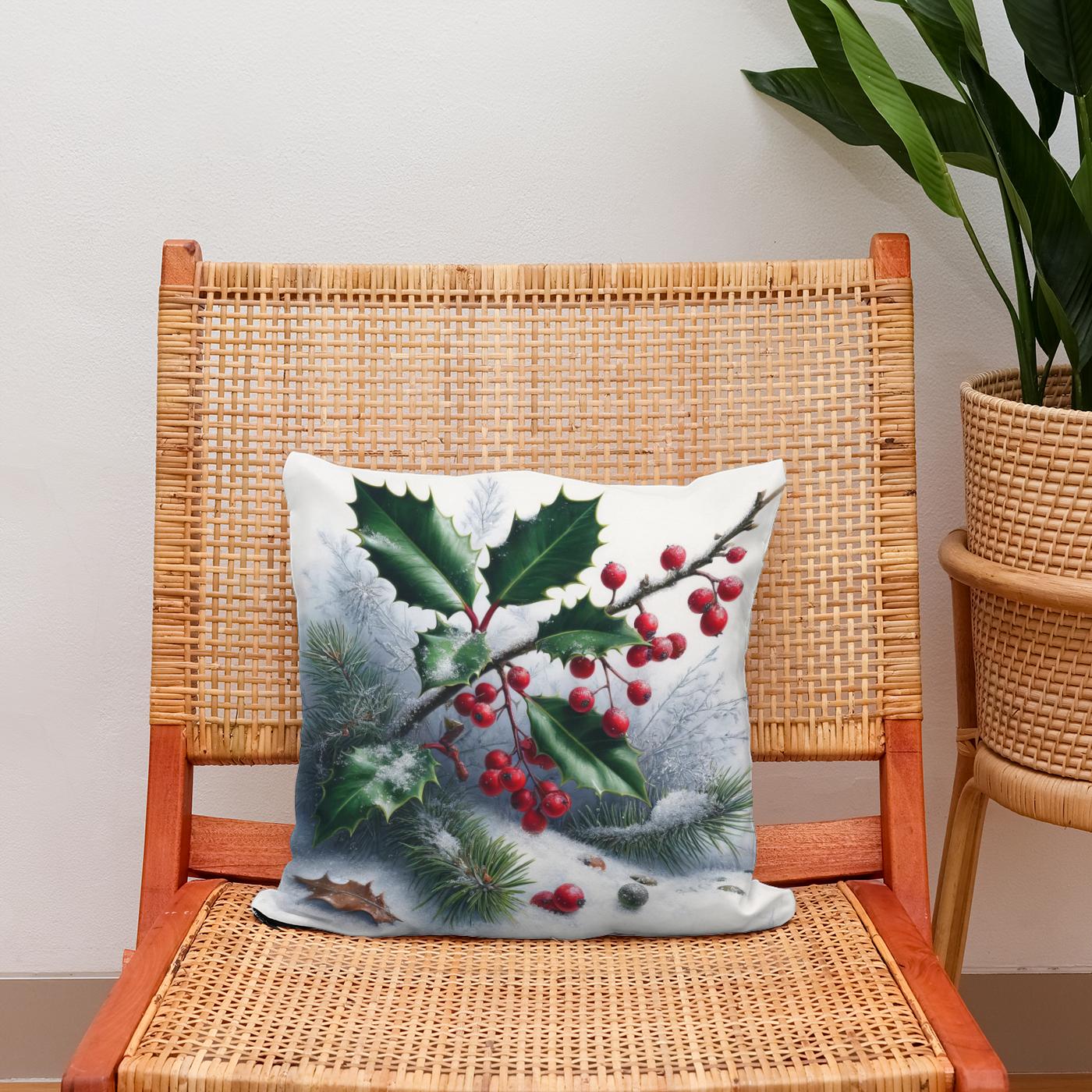 Winter Flora Whisper Cotton Cushion