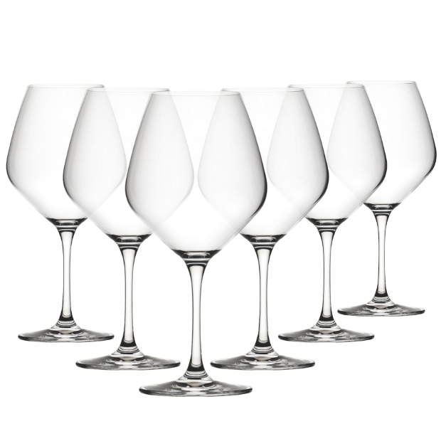 Seine Burgundy Wine Glasses - 630ml - Set of 6