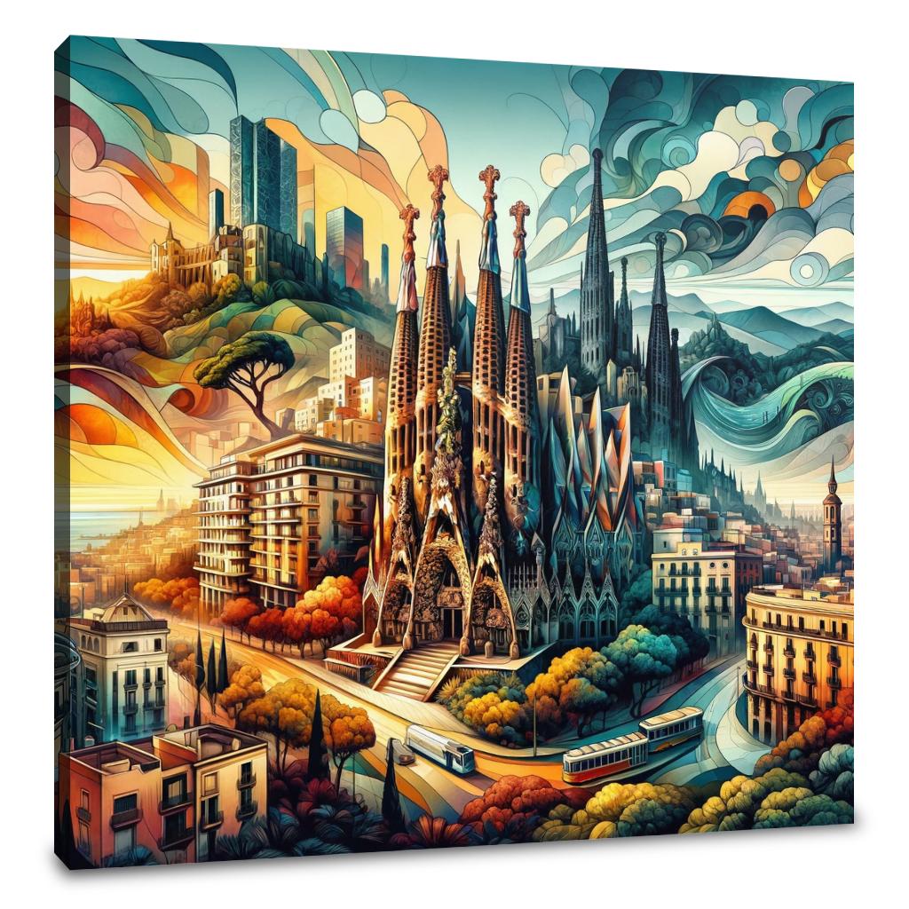 Barcelona Dreamscape Canvas