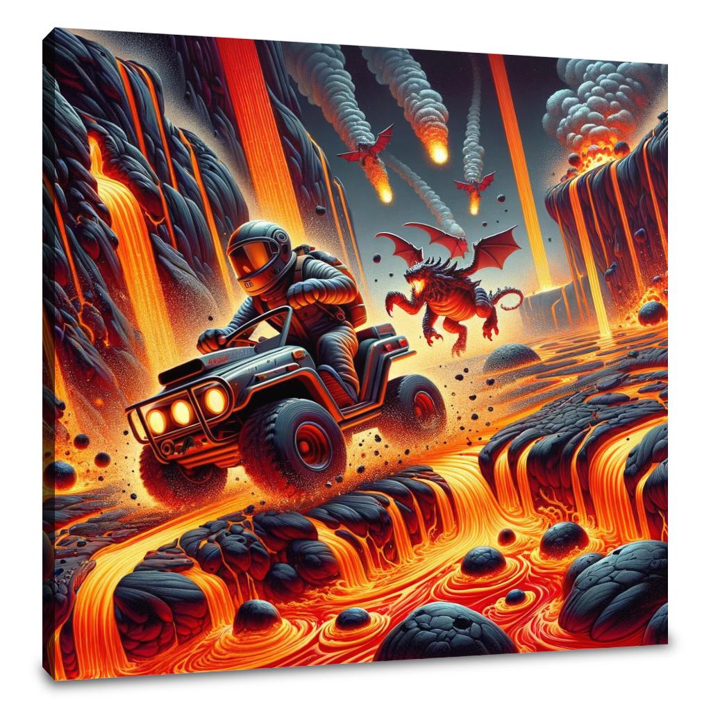 Volcanic Velocity Canvas