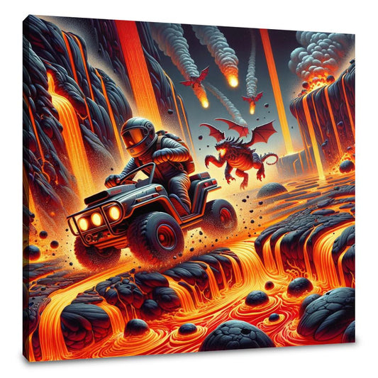 Volcanic Velocity Canvas