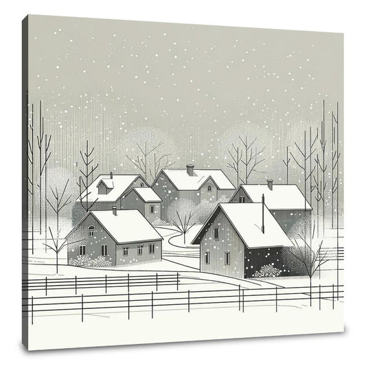 Winter's First Snow Canvas