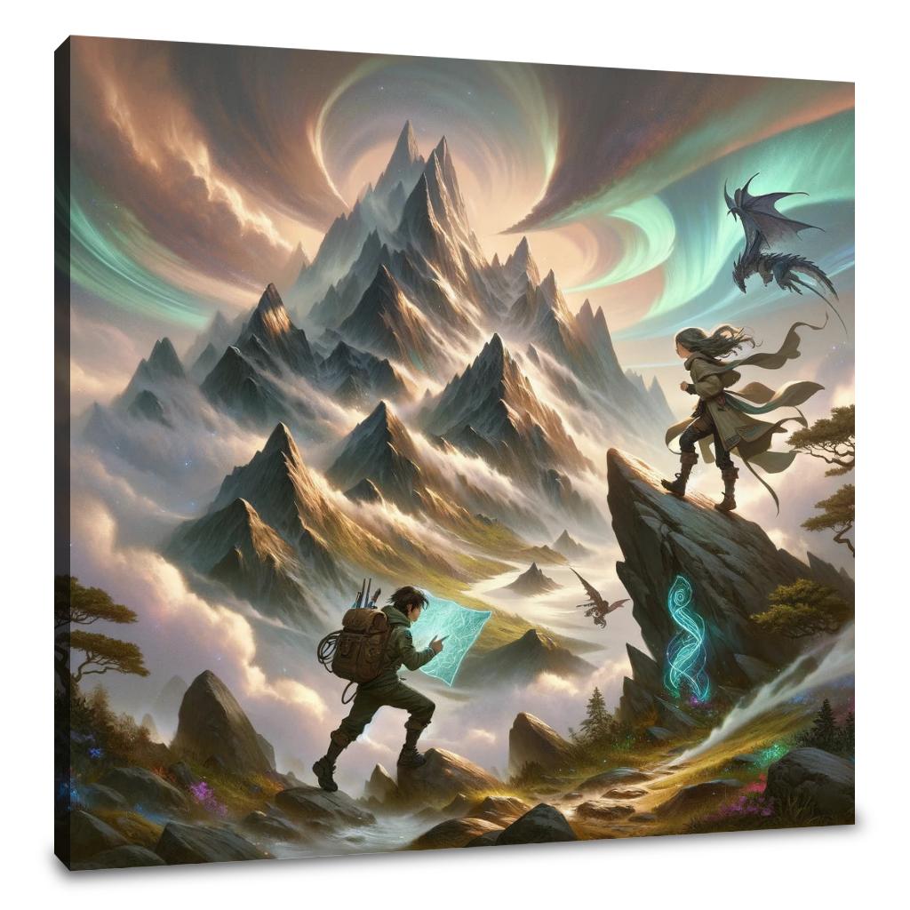 Mystical Mountain Journey Canvas