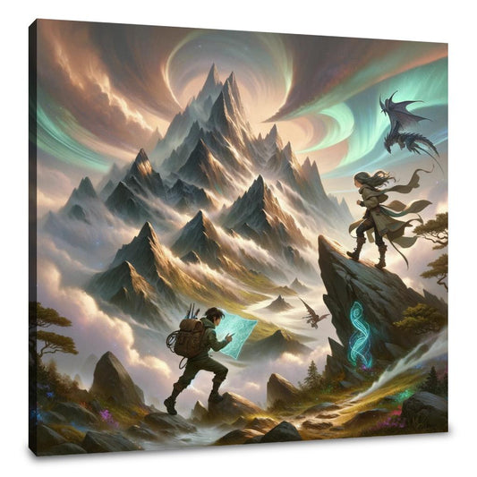 Mystical Mountain Journey Canvas