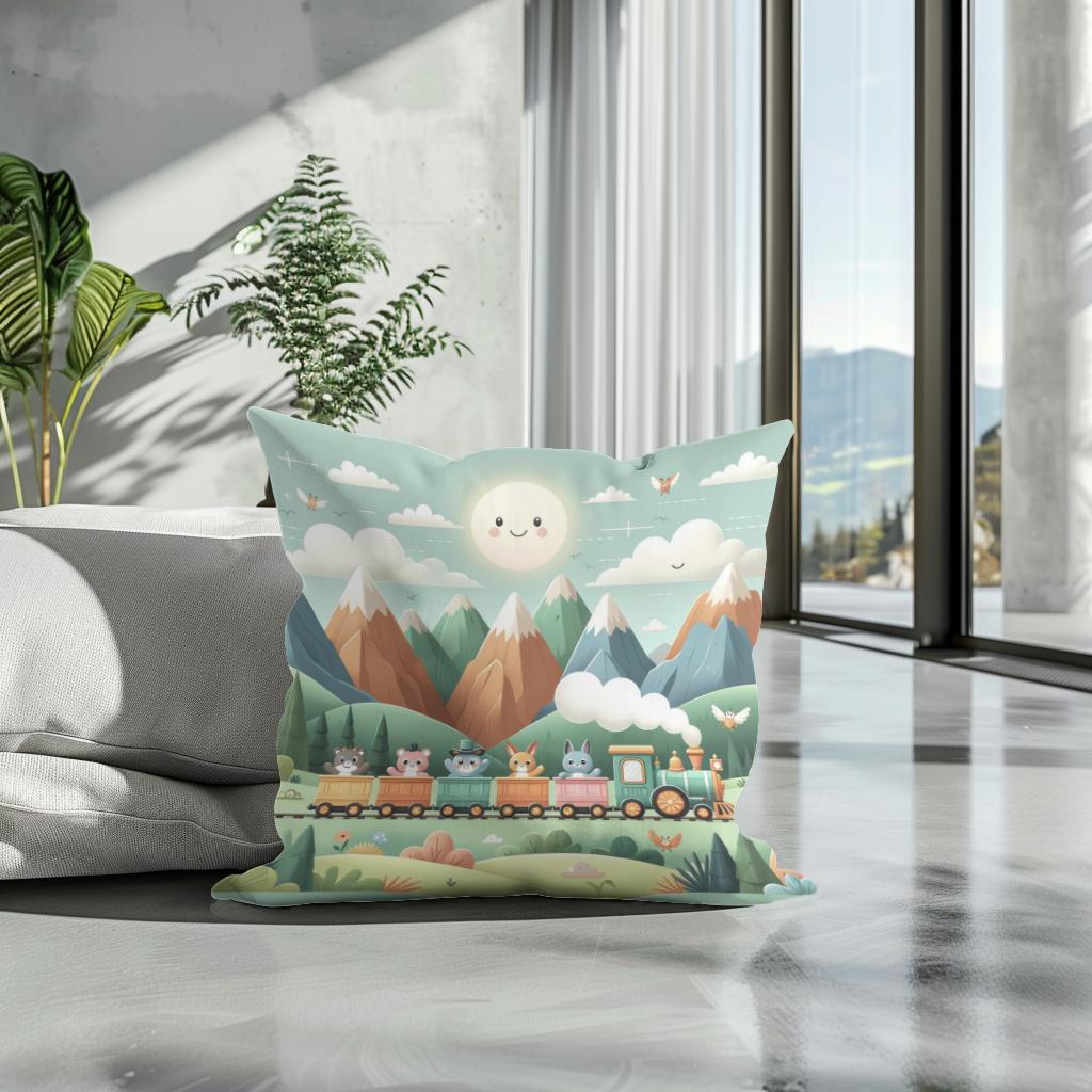 Mountain Express Cotton Cushion