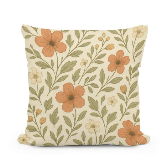Terracotta Bloom Cotton Cushion