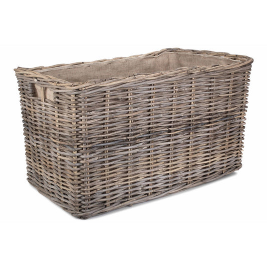 Large Under Bench Basket With Hessian Lining