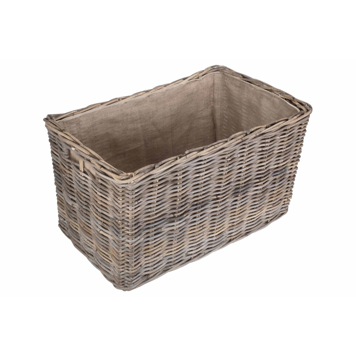 Large Under Bench Basket With Hessian Lining