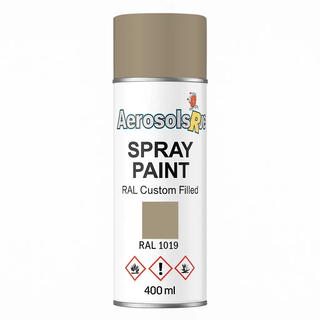 RAL 1019 Grey Beige - 400ml Aerosol Spray Paint Any Finish